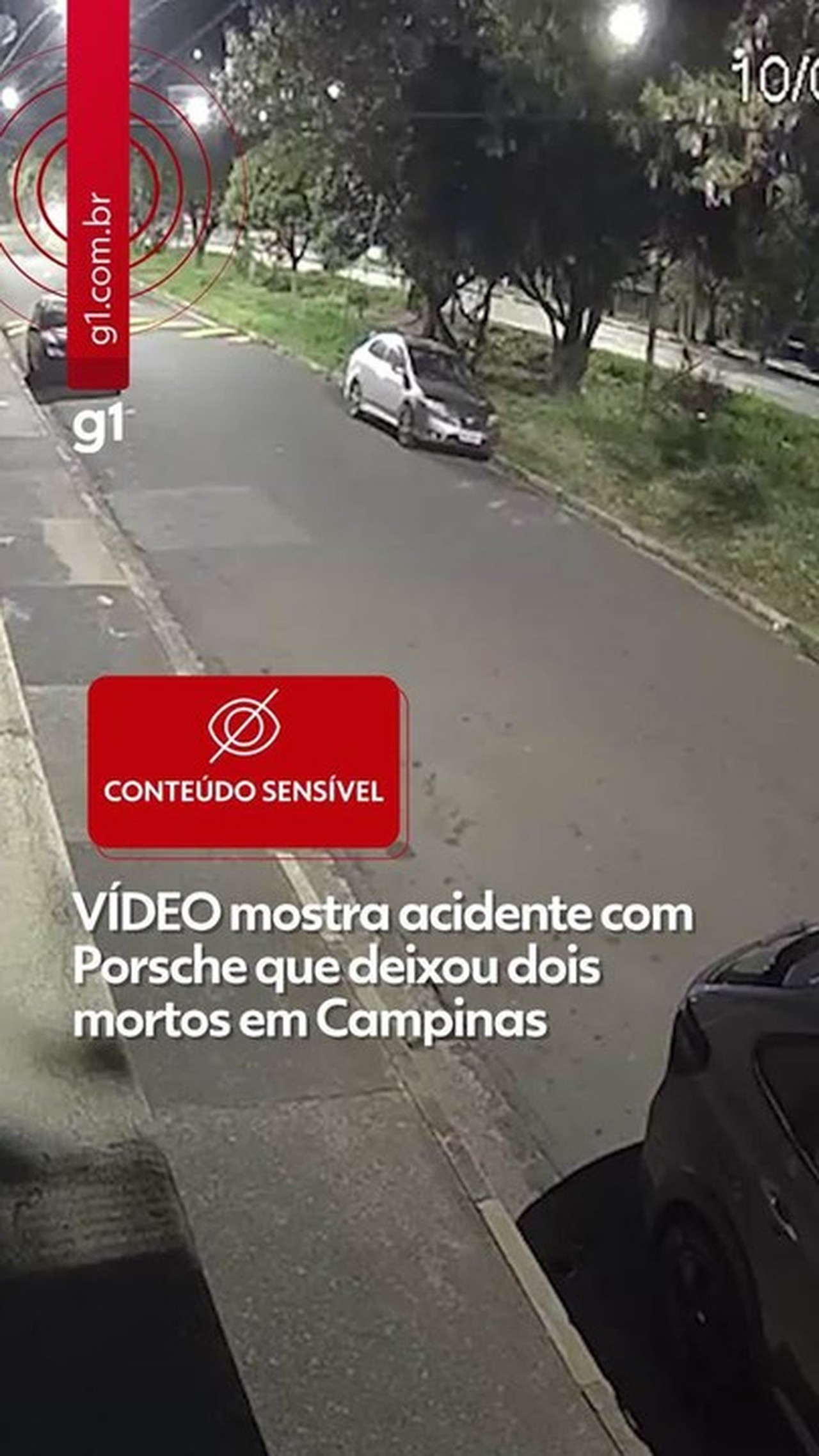 VÍDEO mostra acidente com Porsche que deixou dois mortos em Campinas