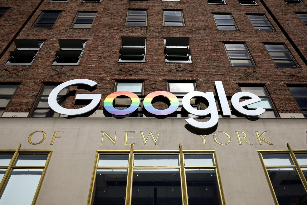 Fachada do Google em Nova York — Foto: Reuters/Brendan McDermid