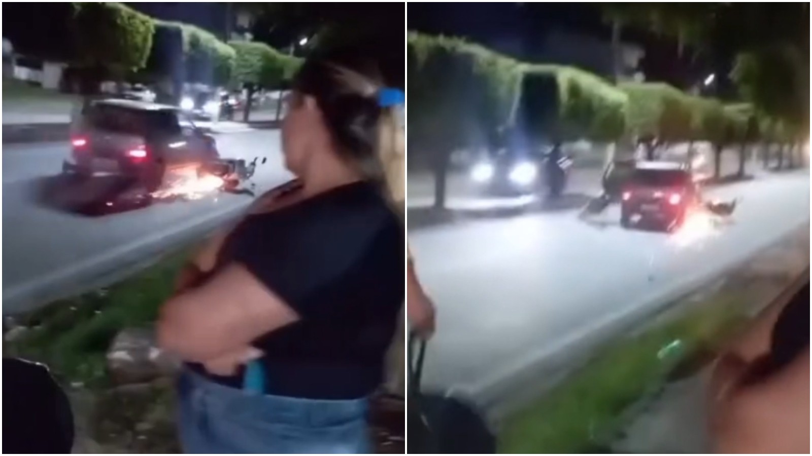 Motorista arrasta motocicleta por avenida após confusão no interior do Ceará