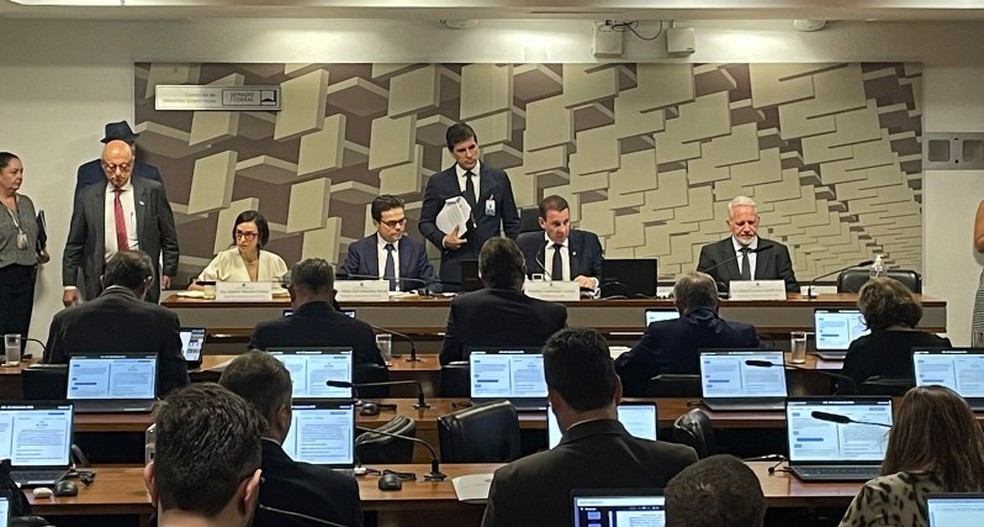 Sabatina de indicados para a diretoria do BC na CAE do Senado - imagem de arquivo — Foto: Marcela Cunha