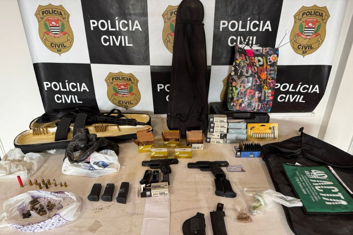Armeiro de facção conhecido como 'JeffGun' é preso no litoral de SP
