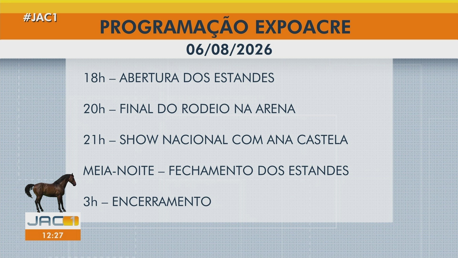 VÍDEOS: Jornal do Acre 1ª Edição desta quinta-feira, 6 de agosto de 2026