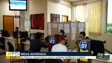 Prova teórica do Detran para habilitação passa a ser digital em Palmas