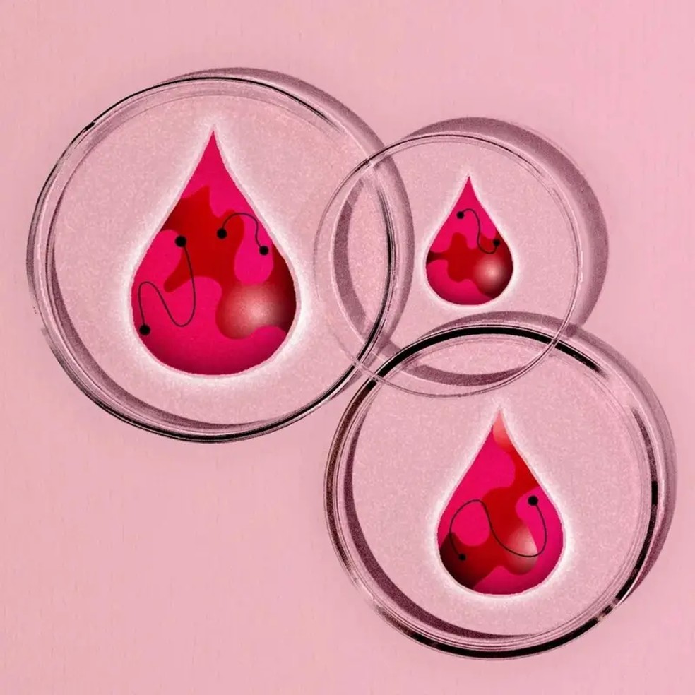 O estudo do sangue menstrual pode ser útil para prever o risco de desenvolvimento de doenças futuras, como o diabetes — Foto: Serenity Strull/ BBC