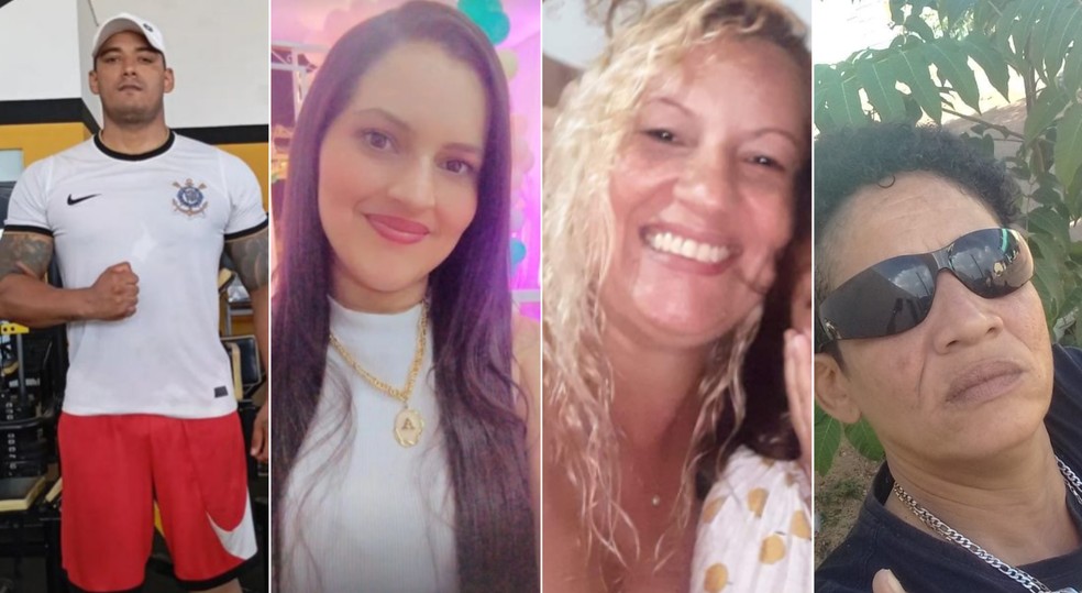 Valber Oliveira de Sousa, 35 anos, matou a ex-mulher, ex-sogra e o marido dela a tiros. — Foto: Arquivo pessoal/ Montagem g1