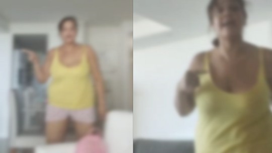 Vídeo mostra patroa batendo em diarista grávida; vítima denuncia agressão e racismo - Foto: (Reprodução/WhatsApp)
