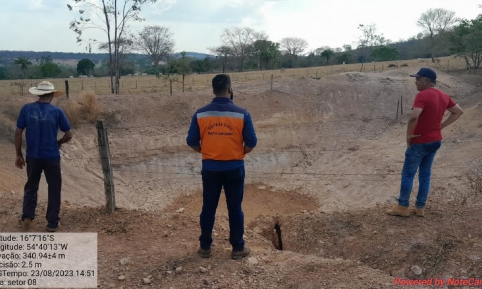 Assentamento rural fica sem &aacute;gua durante estiagem &mdash; Foto: Prefeitura de Juscimeira