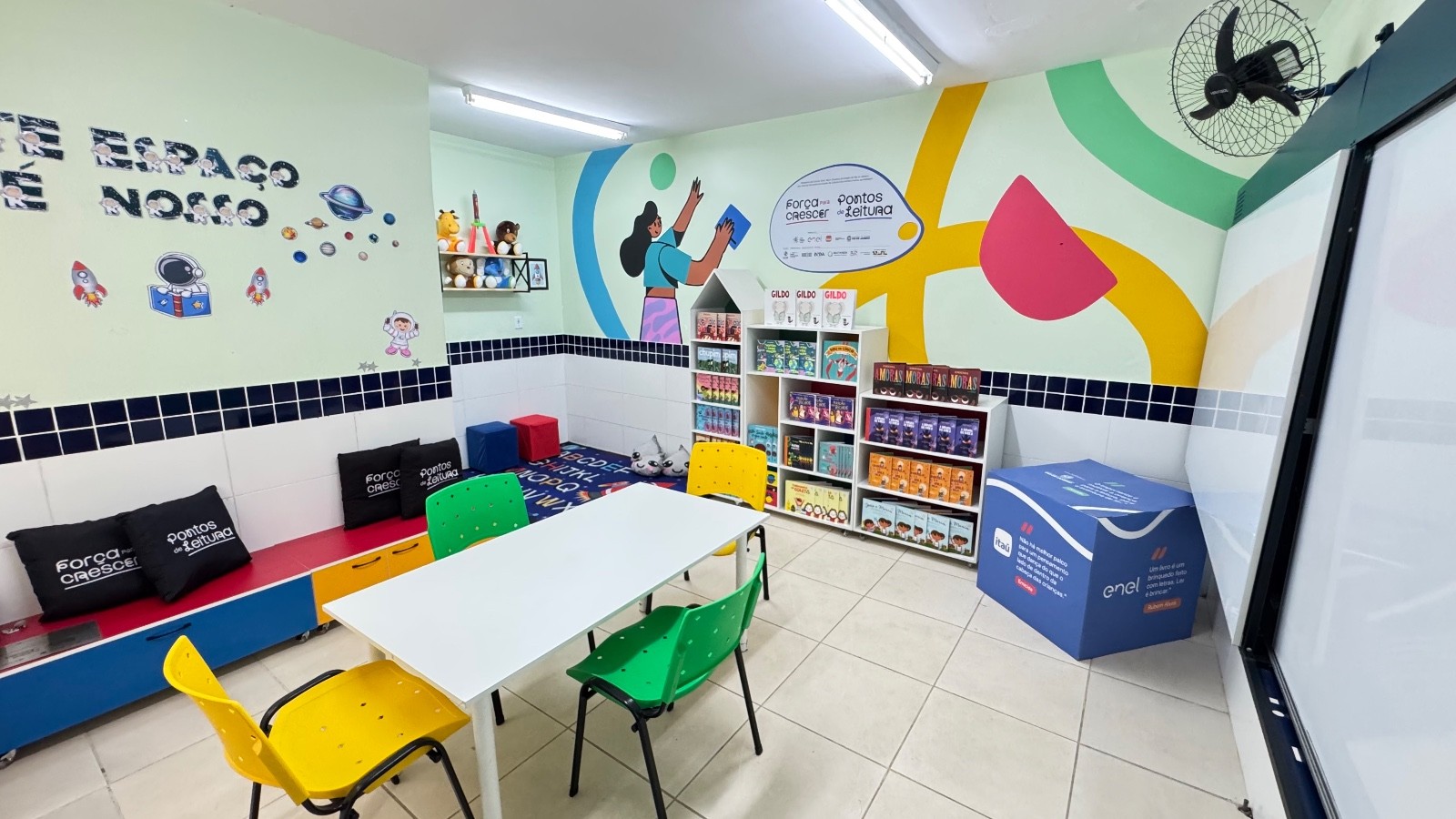 Escolas públicas de SP e Osasco ganham bibliotecas infantis com programação cultural gratuita