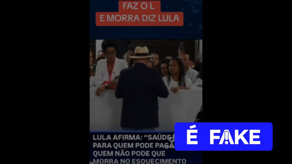 Vídeos manipulados distorcem fala de Lula sobre o Sistema Único de Saúde nas redes sociais
