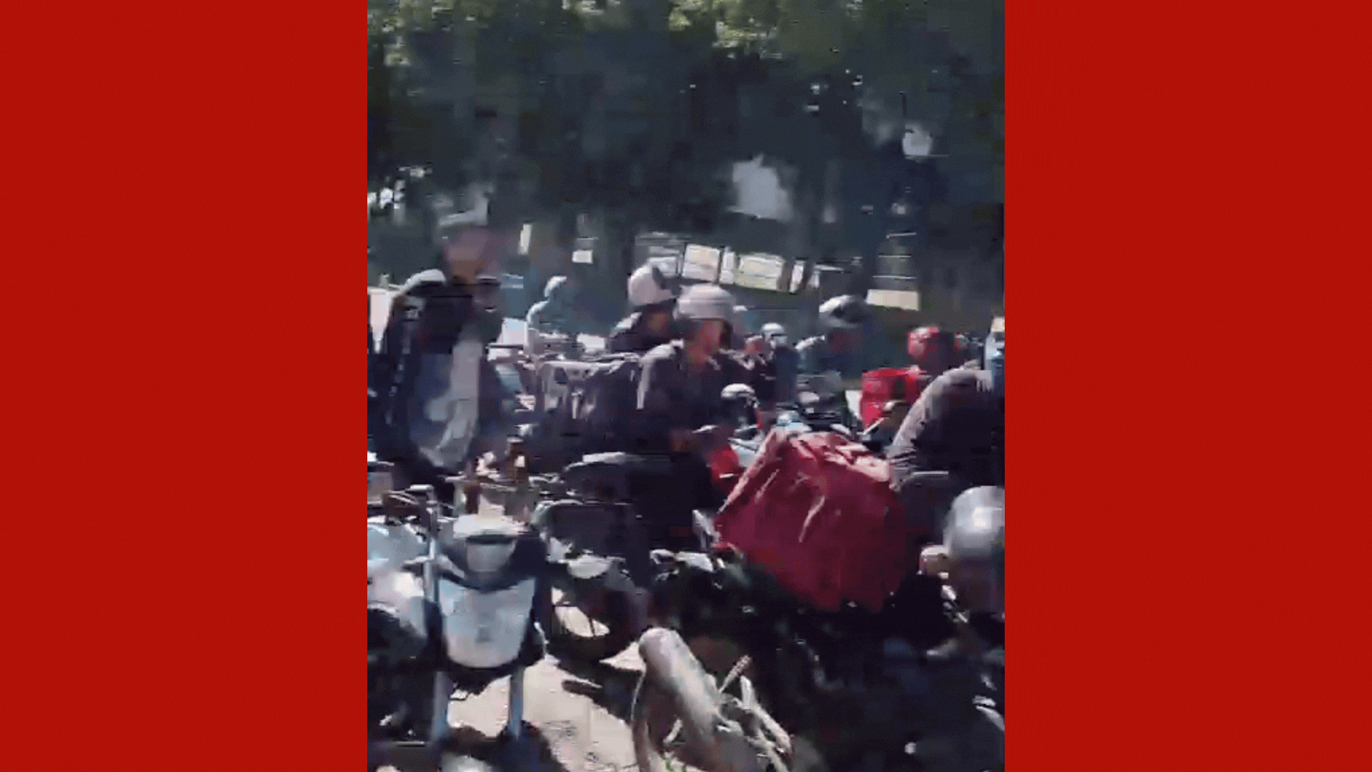 VÍDEO: motoboys fazem protesto em MT contra aprovação de lei que muda forma de repasse de pagamento a trabalhadores de aplicativo