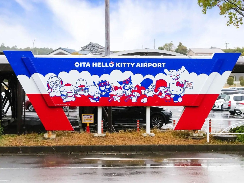 Aeroporto da Hello Kitty fica em Oita, na ilha de Kyushu, no Japão 