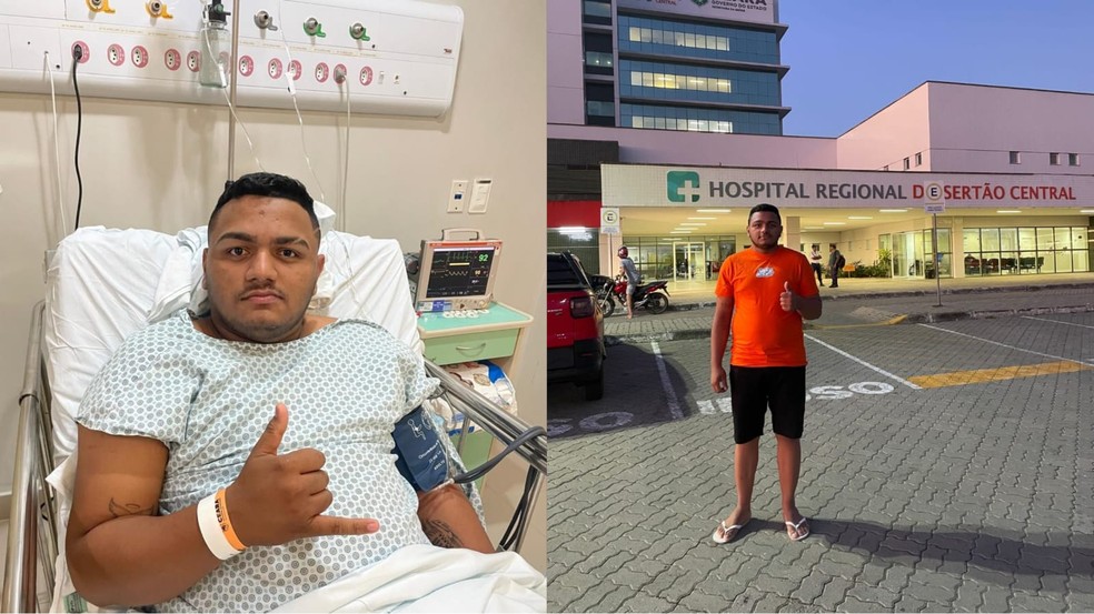 Cantor de vaquejada, Vinicius dos Santos sofreu um AVC aos 20 anos, no interior do Ceará. — Foto: Arquivo pessoal