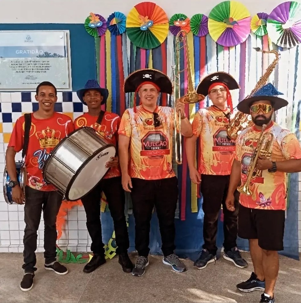 Orquestra Vulcão anima os foliões nos domingos de prévias em Maceió — Foto: Reprodução