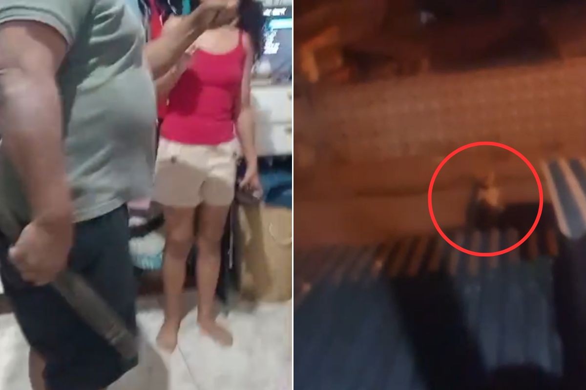 Homem tenta levar filha à força e é preso após ameaçar ex-mulher com líquido inflamável; VÍDEO 