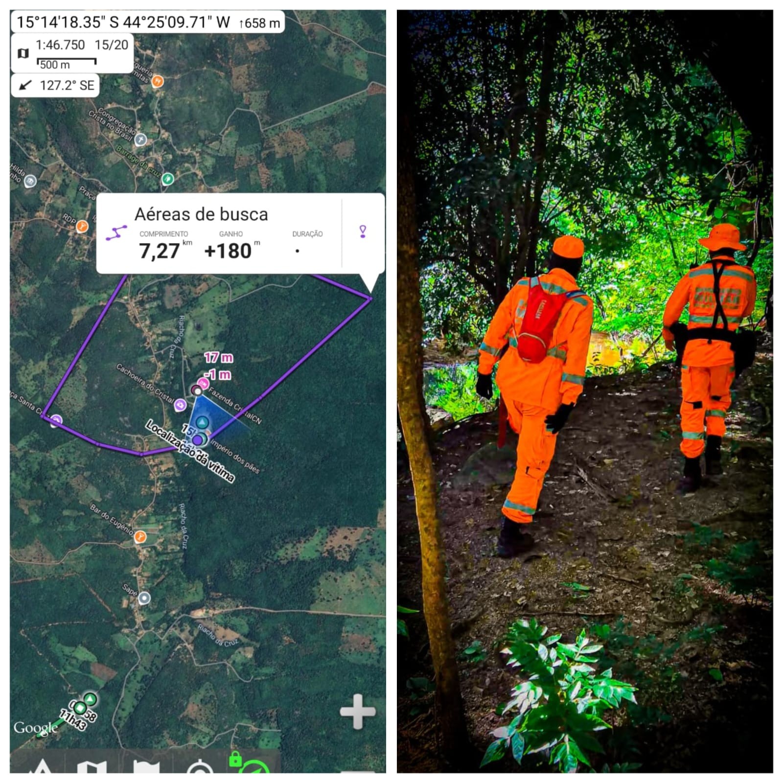 Homem desaparecido há oito dias é encontrado morto em área de mata após enviar áudio dizendo que havia caído