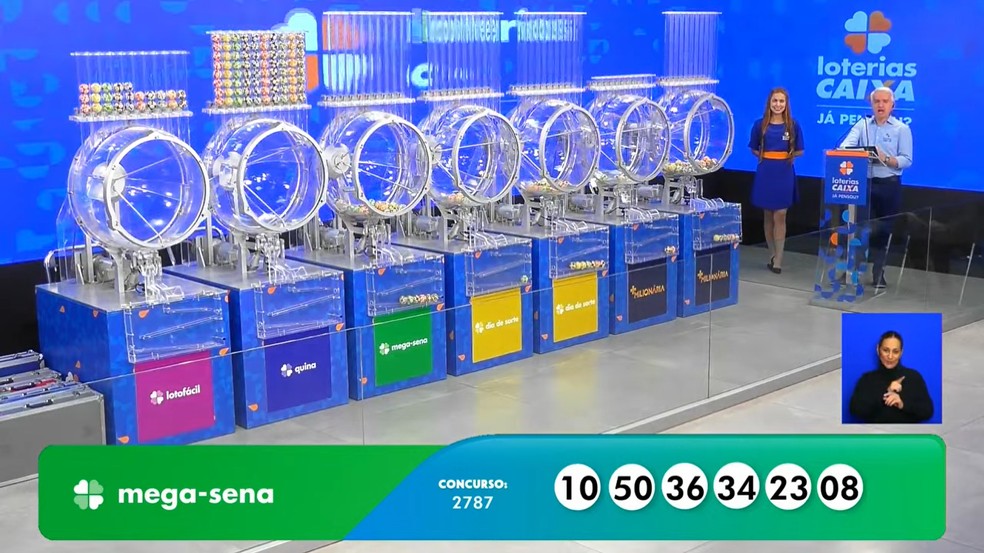 Mega-Sena, concurso 2.787: resultado — Foto: Reprodução/TV Globo