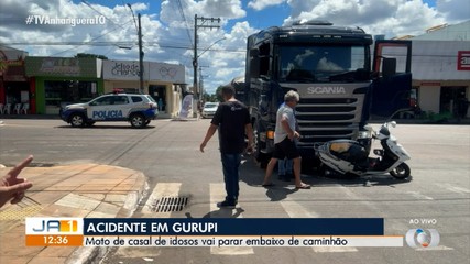 Acidente entre motocicleta e caminhão é registrado em Gurupi
