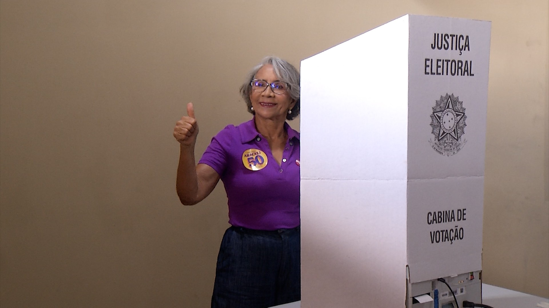 Araceli Lemos (PSOL) vota em Belém