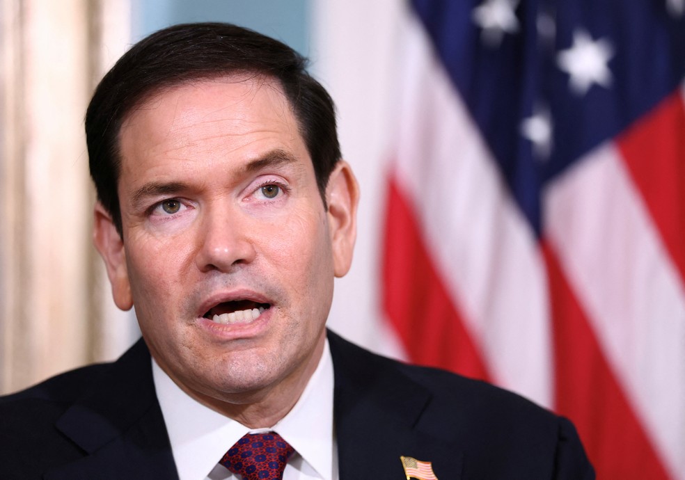 Marco Rubio durante evento em Washington em 4 de agosto de 2026. — Foto: Kevin Lamarque/Reuters