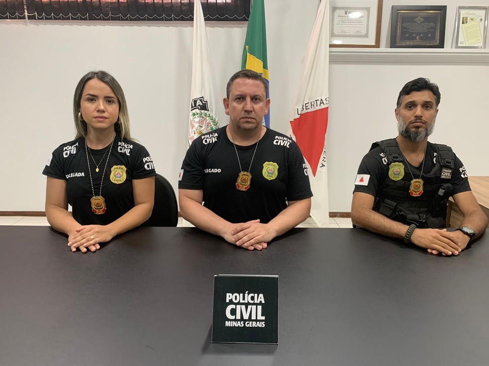 Polícia Civil concedeu entrevista coletiva na manhã desta terça — Foto: Polícia Civil/Divulgação