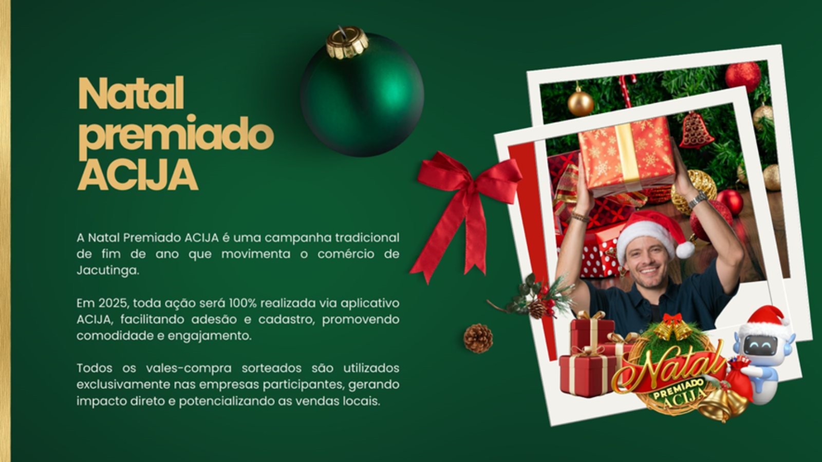Campanha Natal fortalece vendas e o comércio de Jacutinga