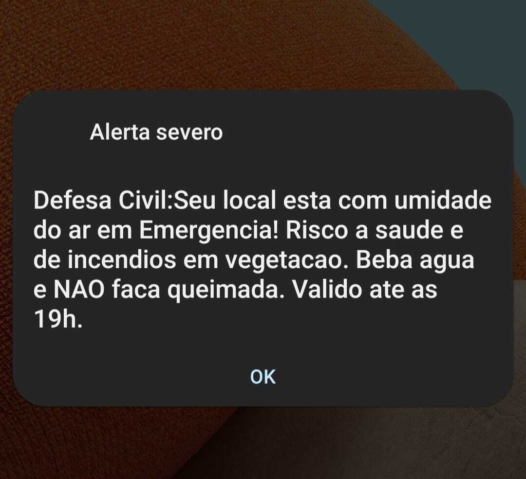 Piracicaba registra menor índice de umidade do ar do ano