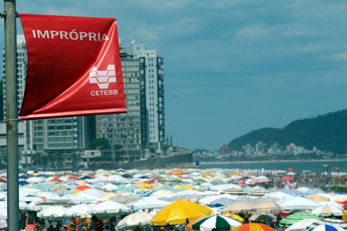 Santos não tem praia própria para banho neste final de semana; veja a situação nas outras cidades