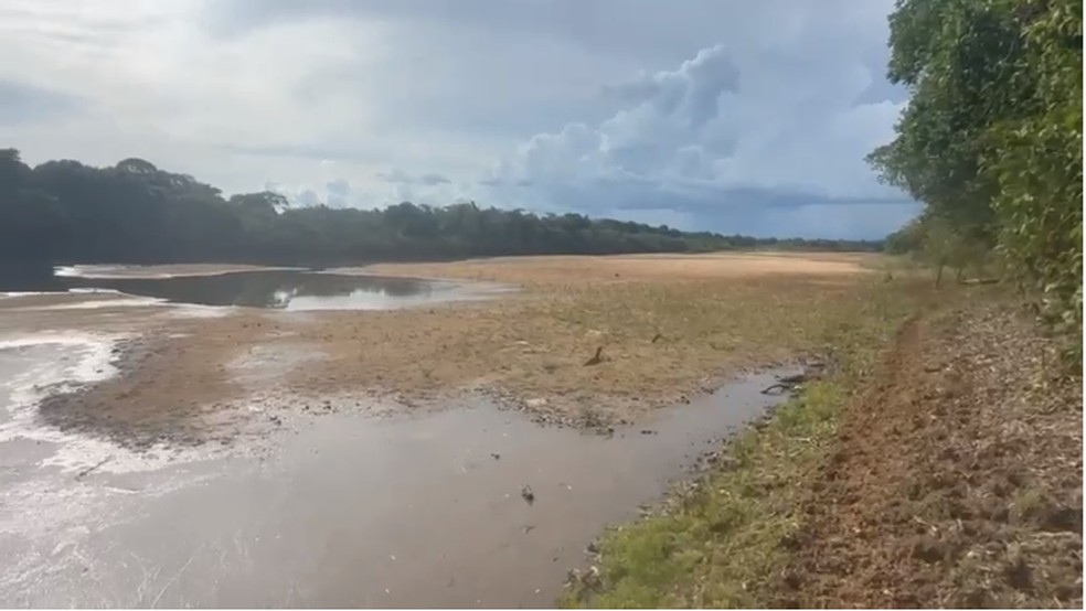 Situação do rio Javaés em dezembro de 2023 — Foto: Divulgação