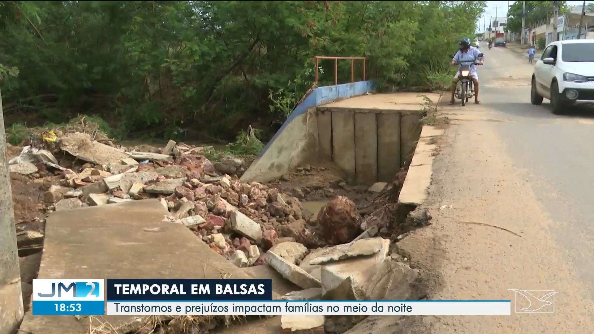 Temporal causa estragos em Balsas, no sul do MA, e há previsão de mais chuva para os próximos dias