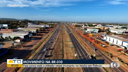 Drone do BDT traz imagens ao vivo da BR-010