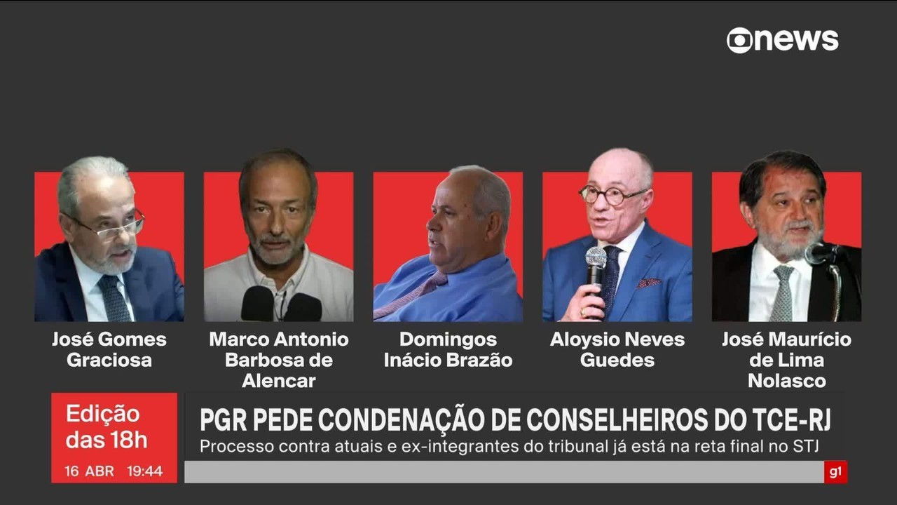 PGR pede condenação de 5 conselheiros do TCE-RJ acusados de participarem de esquema desvendado pela Lava Jato