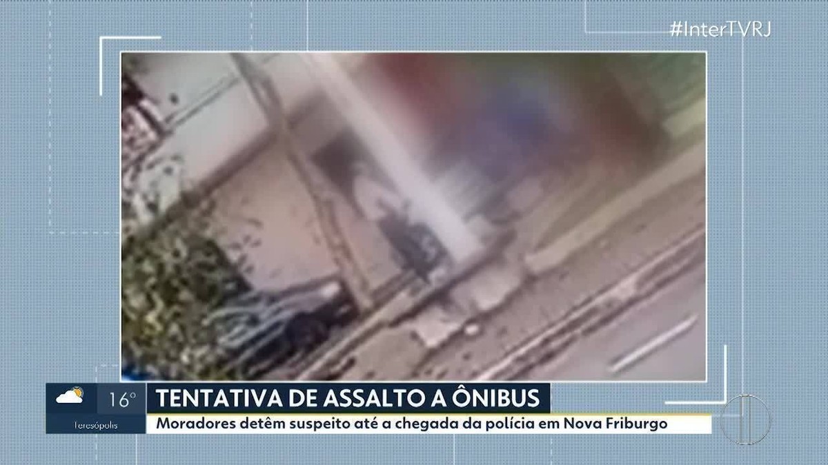 Homem é agredido em Nova Friburgo após furtar dinheiro em ônibus, segundo ele, para 'inteirar' valor da passagem; VÍDEO