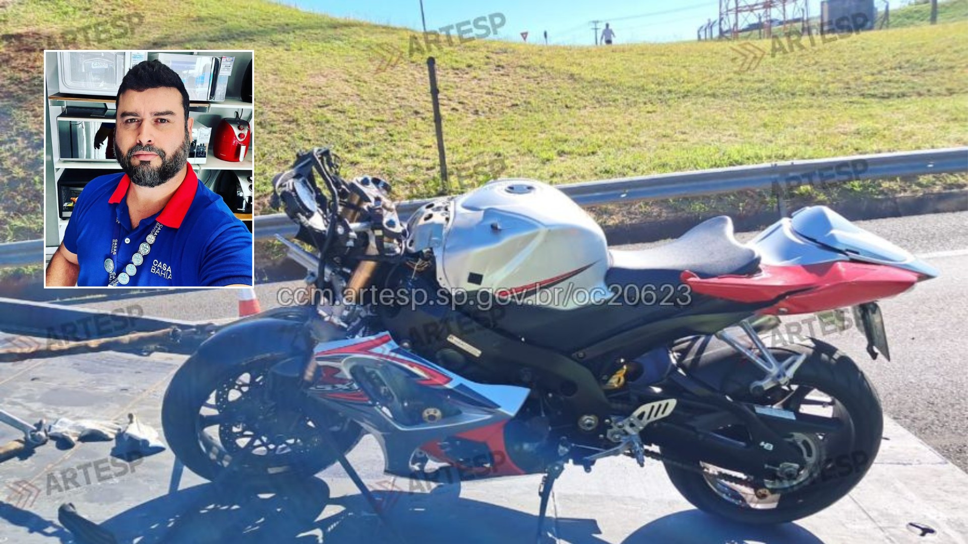 Motociclista morre após bater na traseira de carreta na Rodovia Raposo Tavares em Presidente Venceslau