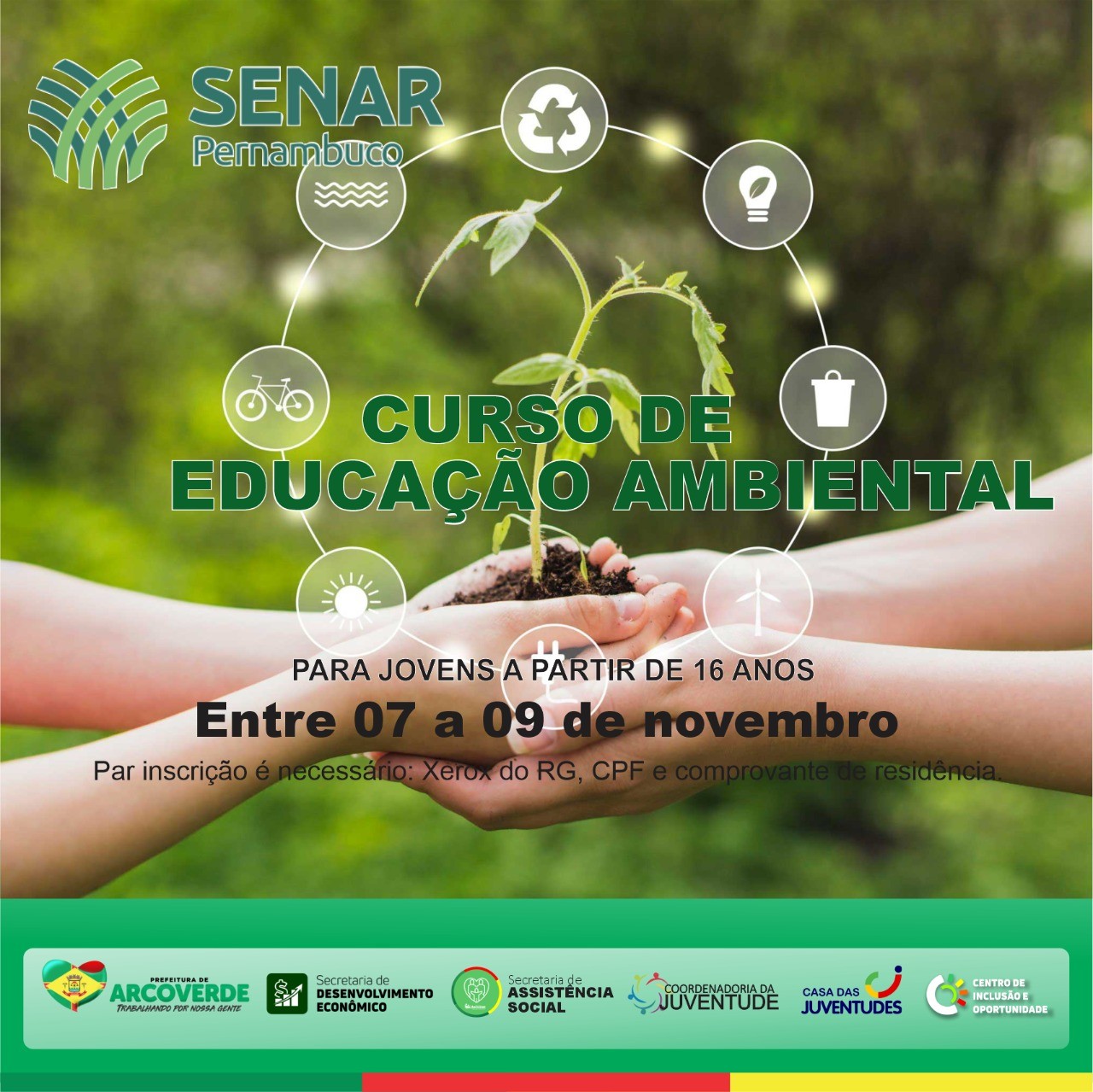 Curso gratuito de Educação Ambiental é oferecido em Arcoverde | G1