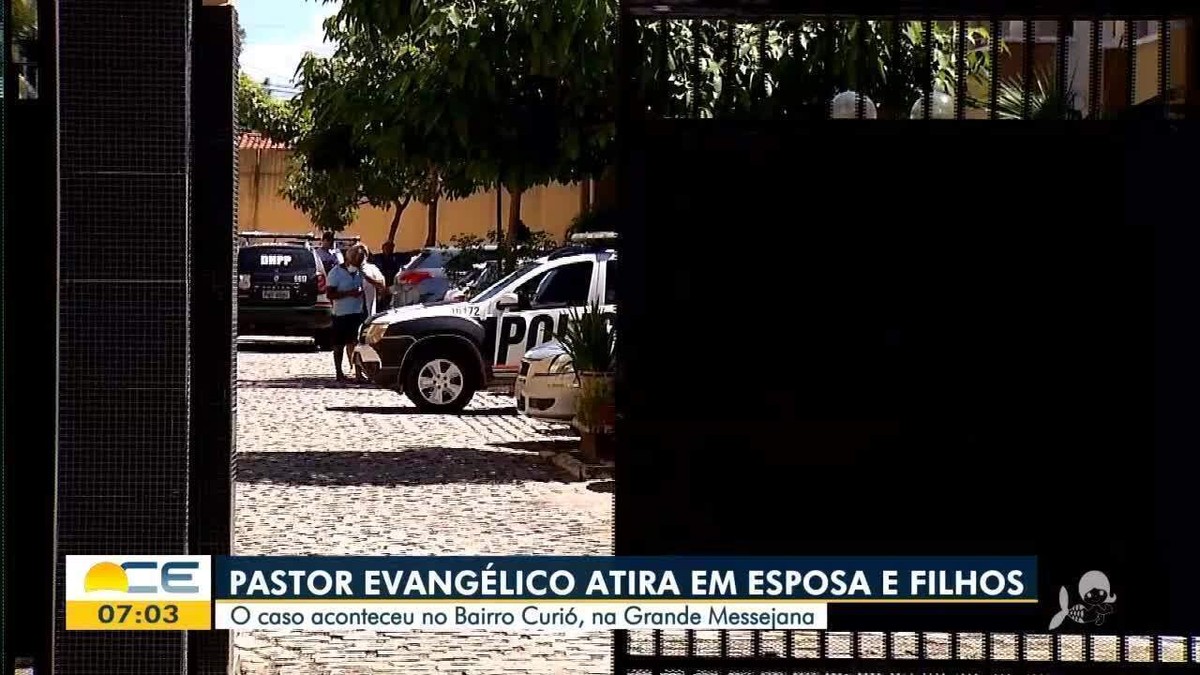 Pastor atira em esposa e filhos