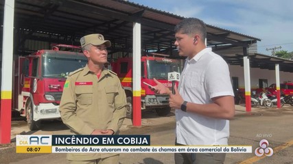 Comandante do 5° Batalhão do Corpo de Bombeiros do Acre fala sobre incêndio na Bolívia