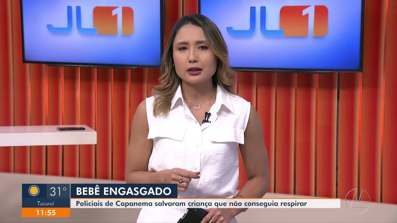 Bebê engasgada é salva por policiais durante patrulhamento em Capanema, no Pará