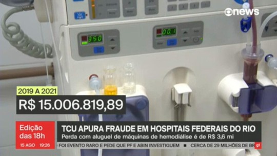 TCU apura fraude em hospitais federais do Rio - Programa: Jornal GloboNews edição das 18h 