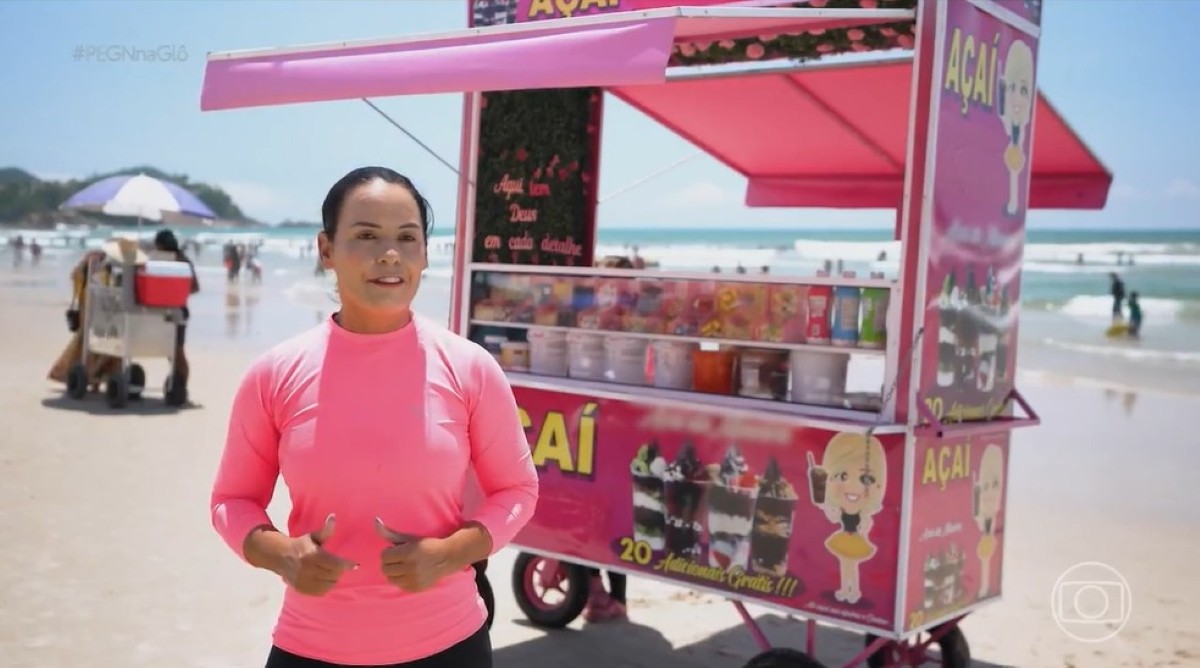 Do açaí rosa ao bolo vulcão: carrinhos viram sucesso nas praias e faturam até R$ 7 mil por mês no verão