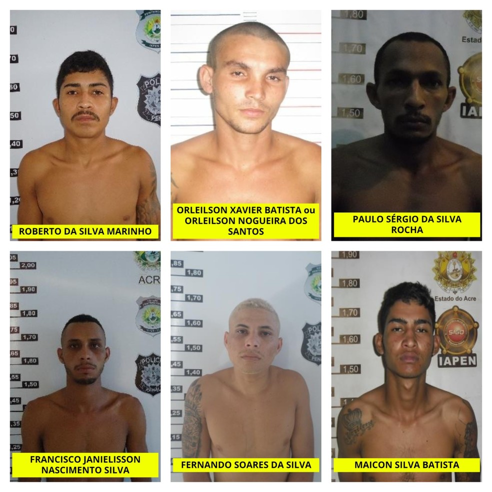 Detentos continuam foragidos dos presídios do Acre — Foto: Arquivo/Iapen-AC