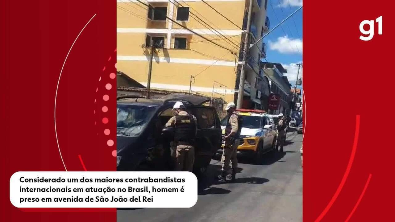 Considerado um dos maiores contrabandistas internacionais em atuação no Brasil, homem é preso em avenida de São João del Rei
