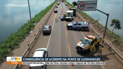 Vítima de acidente na ponte entre Palmas e Luzimangues morre após 10 dias internado