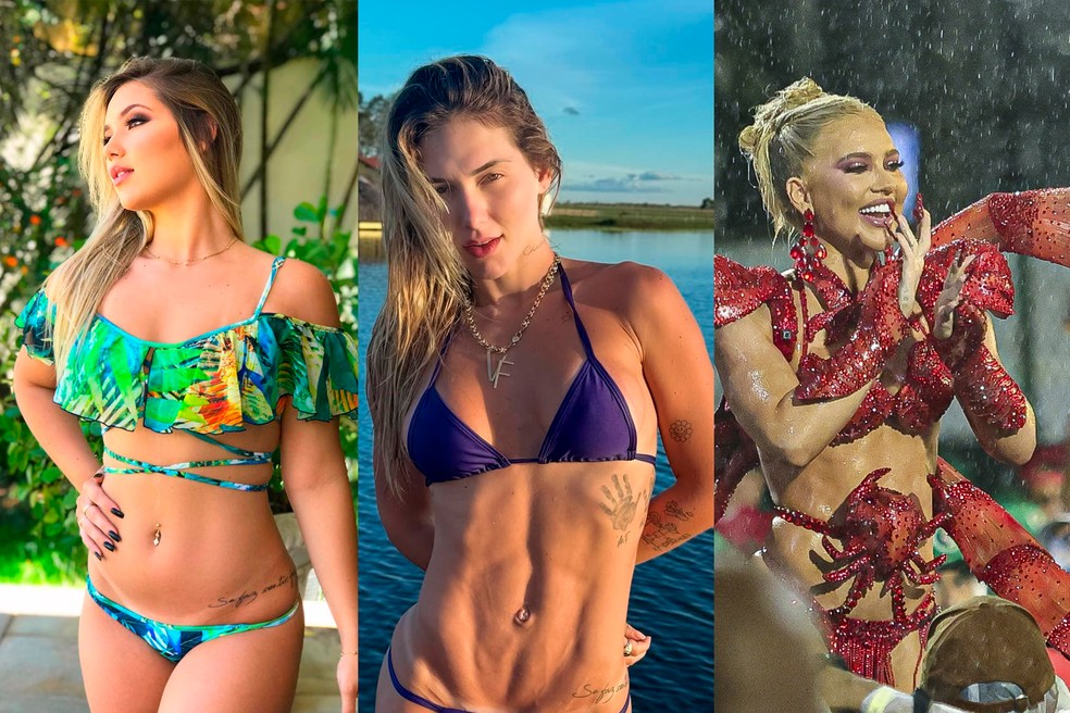 Supershape de Virginia j� teve barriga negativa, inchada, cinturinha de pil�o e fase menos sarada � Foto: Reprodu��o/Instagram/Anderson Borde/Agnews