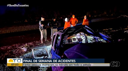 Acidentes de trânsito com mortes são registrados durante fim de semana no Tocantins