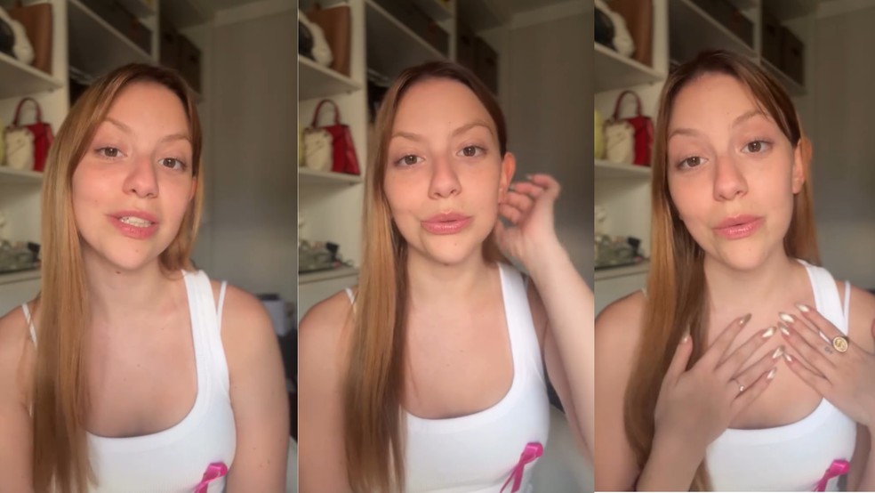 Neta do apresentador Carlos Alberto de Nóbrega, Bruna Furlan é diagnosticada com câncer de mama — Foto: Reprodução