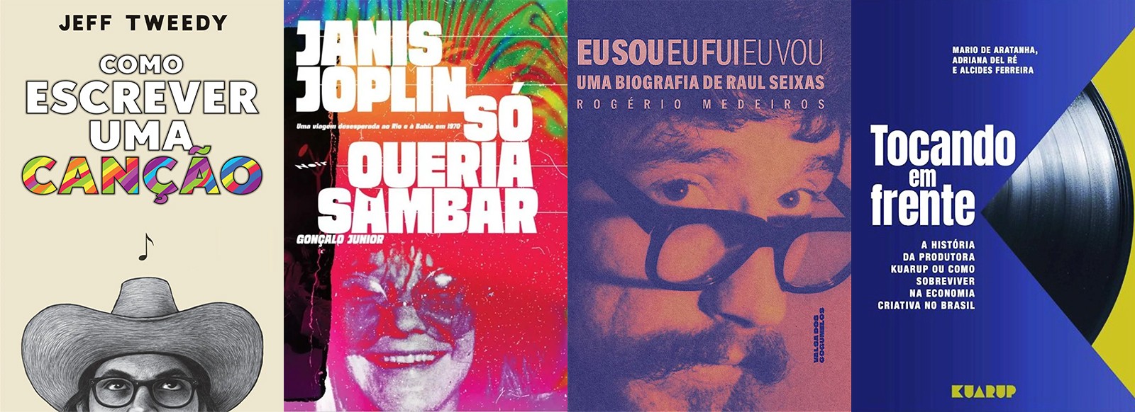 Livros sobre Raul Seixas, Janis Joplin no Brasil, gravadora Kuarup e criação de canção ampliam a bibliografia musical