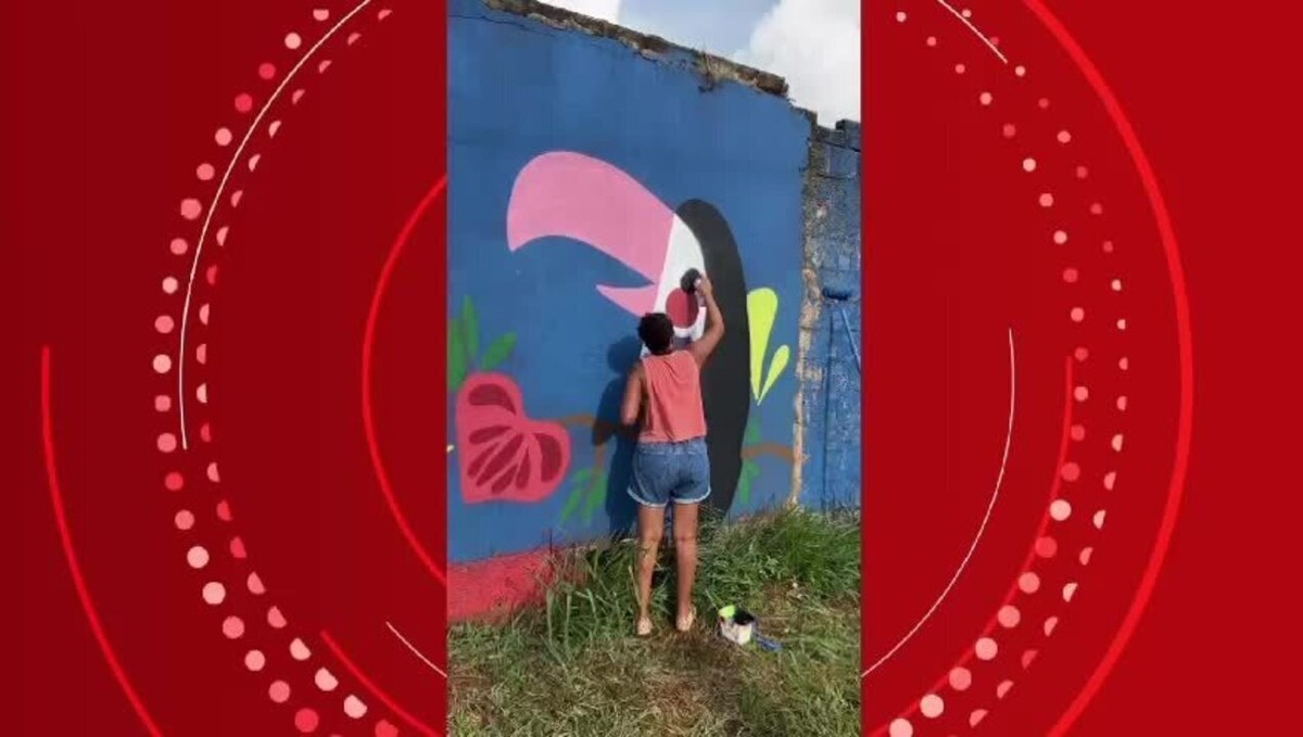 Para colorir a vida dos moradores, Jardim Urbano transforma ruas de Uberlândia em galerias de arte