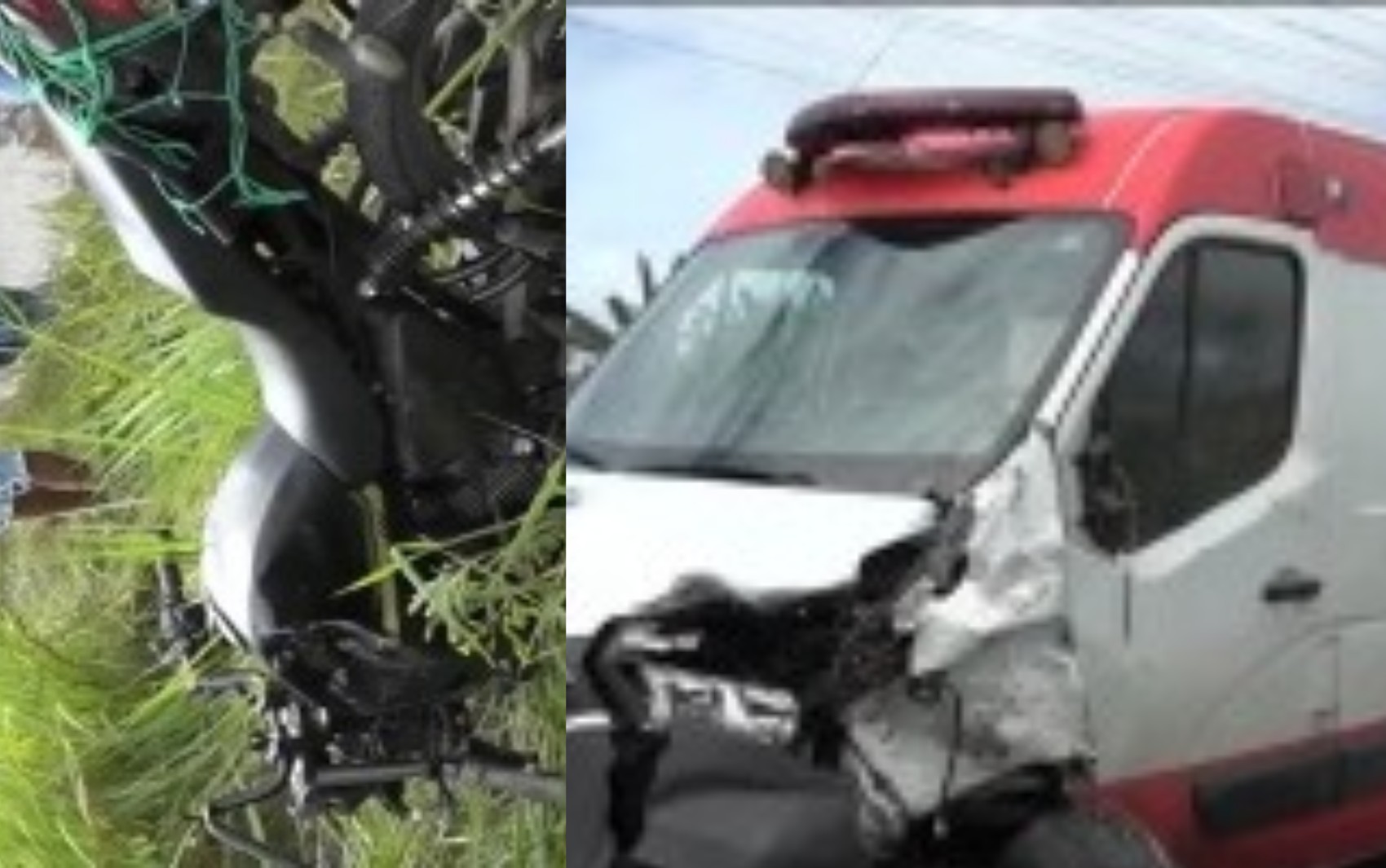 Jovem morre após colisão frontal entre moto e ambulância na Bahia