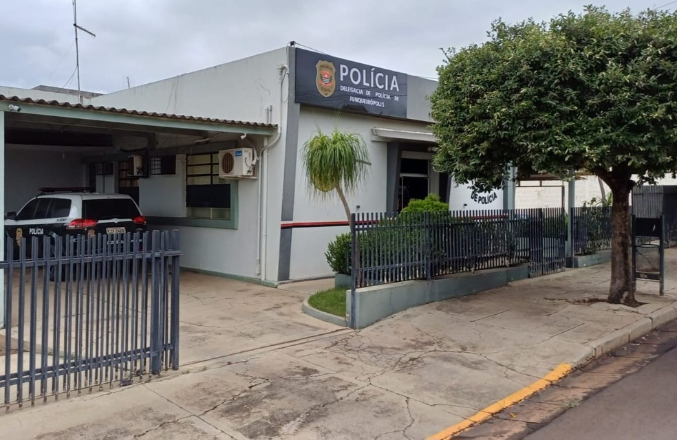 Delegacia de Polícia Civil de Junqueirópolis (SP) — Foto: Polícia Civil