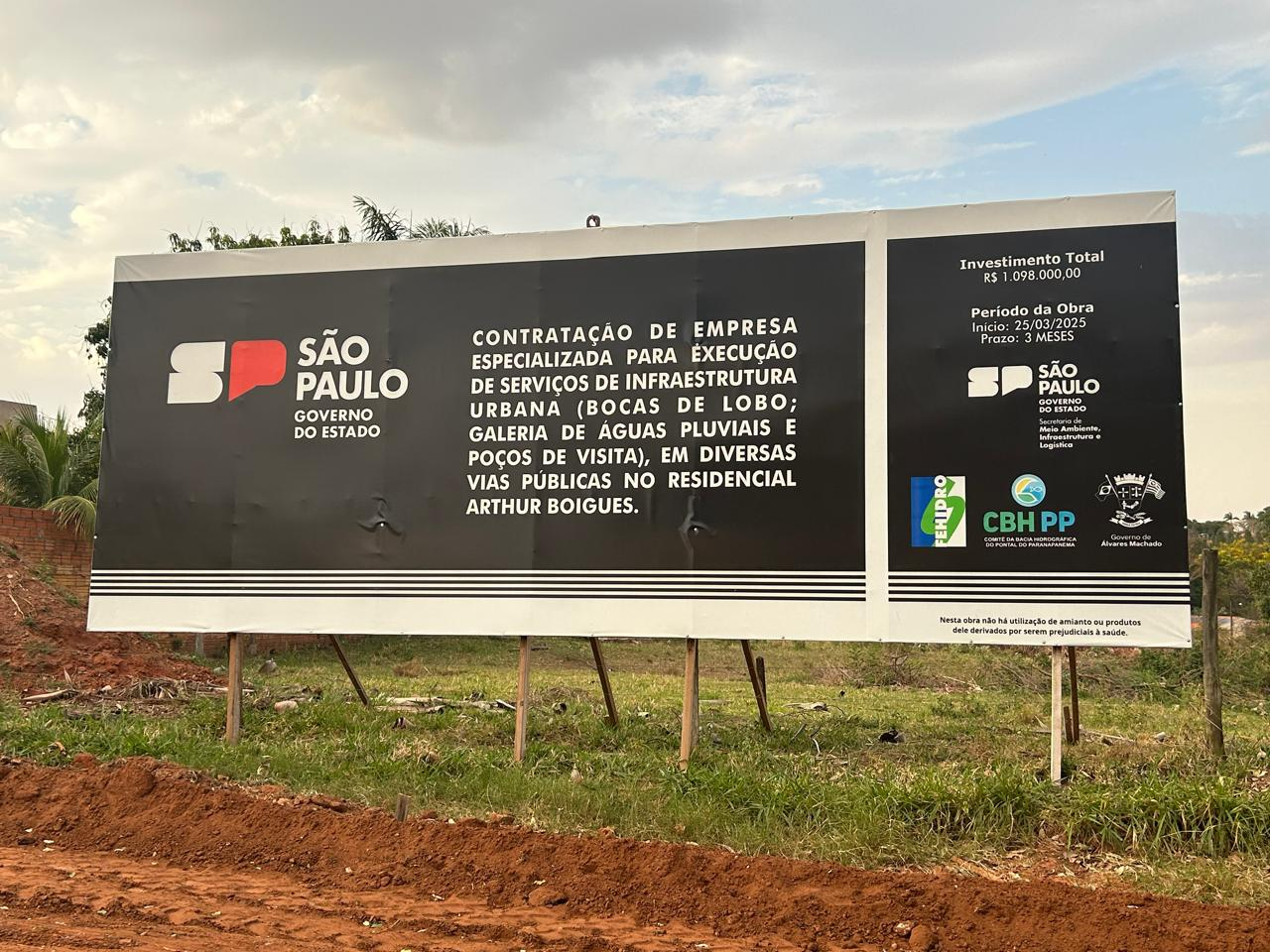 Obra no valor de R$ 1 milhão afeta rotina de moradores que ficaram dois dias ‘ilhados’ em Álvares Machado